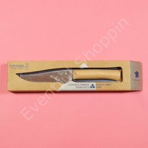 Opinel Cheese Knife & Fork Olive Wood New